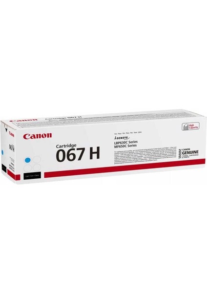 CRG-067H Mavi Orjinal Toner Yüksek Kapasiteli / LBP630/631/633/MF650/651/655/657