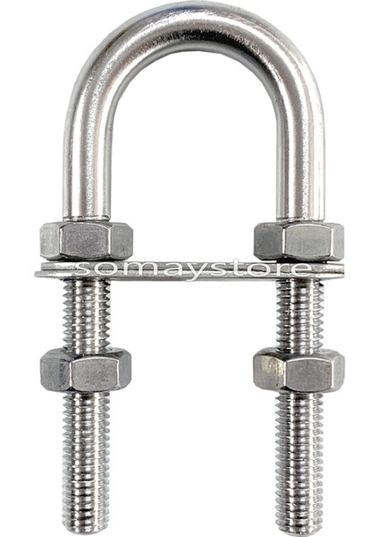 Tekne U Mapa Paslanmaz 304 Kalite 6mm
