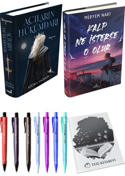 Kalp Ne Isterse O Olur 1 Ciltli Meryem Nart ve Acıların Hükümdarı Ciltli Adora Yağmur 2li Set