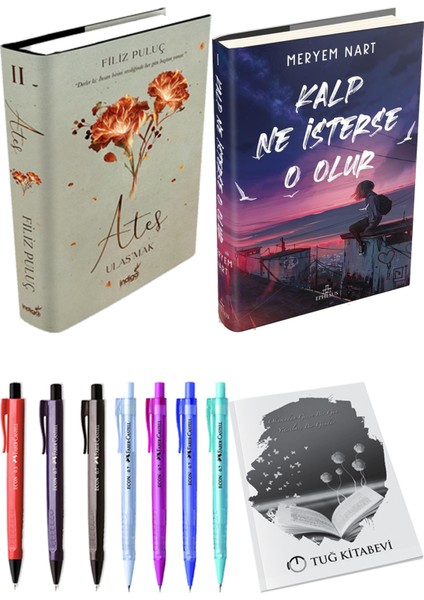 Kalp Ne Isterse O Olur 1 Ciltli Meryem Nart ve Ateş Ulaşmak 2 Ciltli Filiz Puluç 2li Set