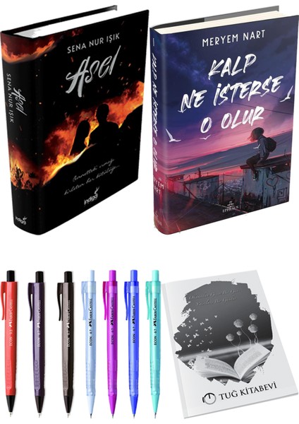 Kalp Ne Isterse O Olur 1 Ciltli Meryem Nart ve Asel Ciltli Sena Nur Işık 2li Set