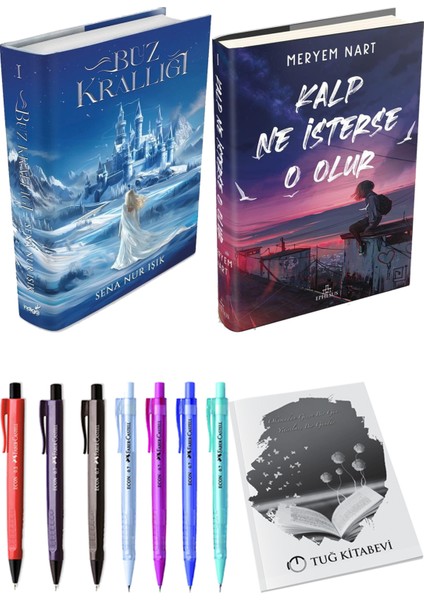 Kalp Ne Isterse O Olur 1 Ciltli Meryem Nart ve Buz Krallığı Ciltli Sena Nur Işık 2li Set