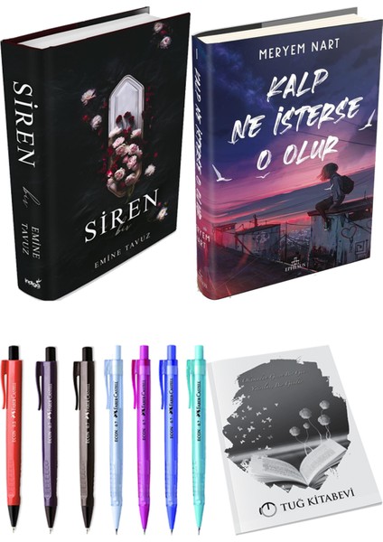 Kalp Ne Isterse O Olur 1 Ciltli Meryem Nart ve Siren Bir Ciltli Emine Tavuz 2li Set