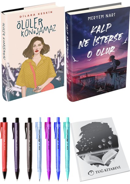 Kalp Ne Isterse O Olur 1 Ciltli Meryem Nart ve Ephesus Yayınları Ölüler Konuşamaz Ciltli Dilara Keskin 2li Set