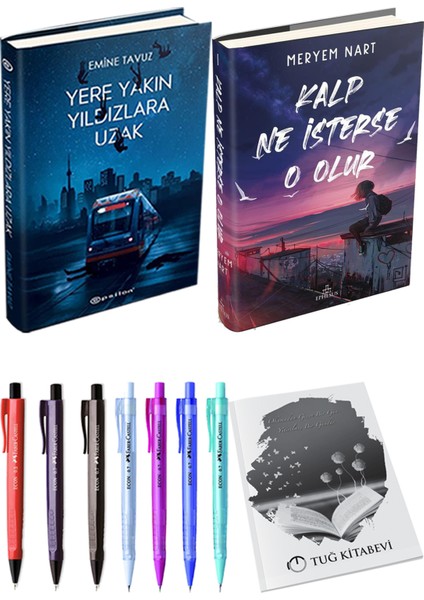 Kalp Ne Isterse O Olur 1 Ciltli Meryem Nart ve Epsilon Yere Yakın Yıldızlara Uzak Ciltli Emine Tavuz 2li Set