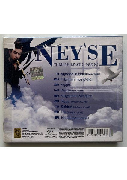 Ney'se Turkish Mystic Music CD (Jelatinli Sefır Orjnal Dönem Baskı Cd) fiyatları