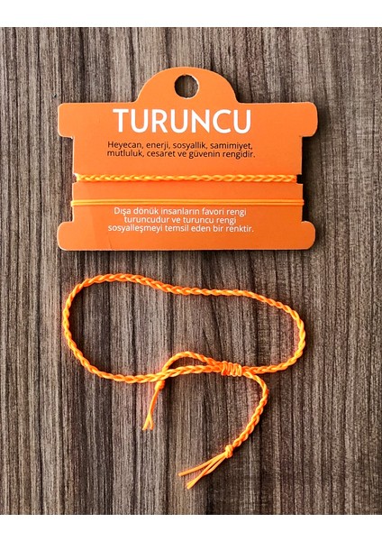 Ikili Ip Bileklik (Turuncu)