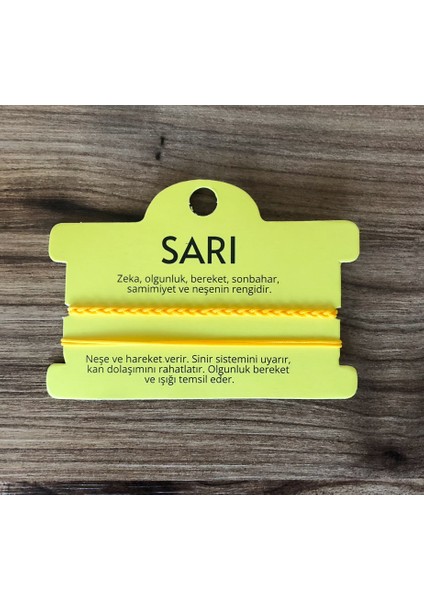Ikili Ip Bileklik (Sarı)