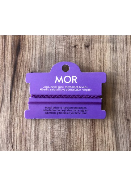 Ikili Ip Bileklik (Mor)