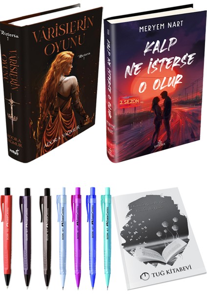 Kalp Ne Isterse O Olur 2 Ciltli Meryem Nart ve Varislerin Oyunu Ciltli Adora Yağmur 2li Set