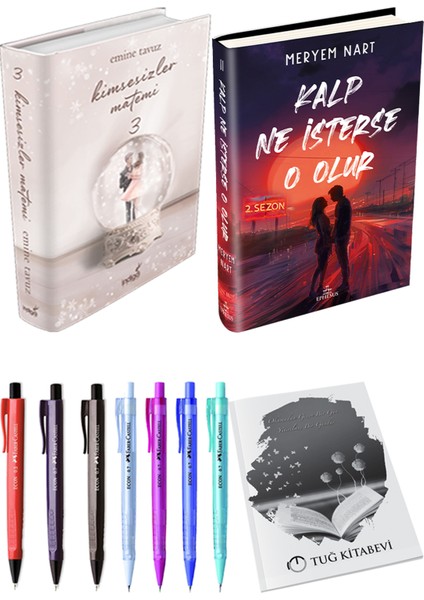 Kalp Ne Isterse O Olur 2 Ciltli Meryem Nart ve Kimsesizler Matemi 3 Ciltli Emine Tavuz 2li Set