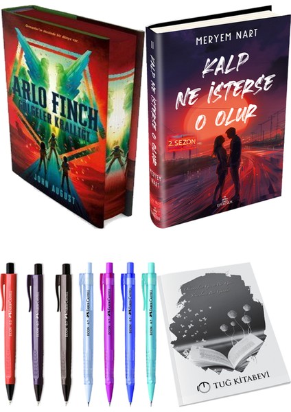 Kalp Ne Isterse O Olur 2 Ciltli Meryem Nart ve Arlo Finch Gölgeler Krallığı Ciltli John August 2li Set
