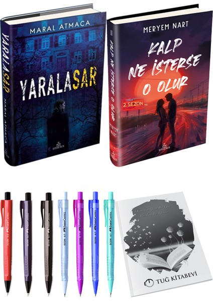 Kalp Ne Isterse O Olur 2 Ciltli Meryem Nart ve Ephesus Yayınları Yaralasar 1 Ciltli Maral Atmaca 2li Set