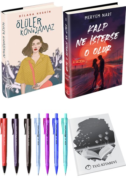 Kalp Ne Isterse O Olur 2 Ciltli Meryem Nart ve Ephesus Yayınları Ölüler Konuşamaz Ciltli Dilara Keskin 2li Set