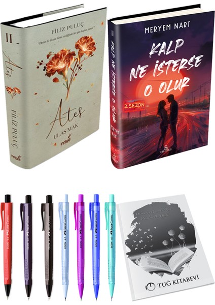 Kalp Ne Isterse O Olur 2 Ciltli Meryem Nart ve Ateş Ulaşmak 2 Ciltli Filiz Puluç 2li Set