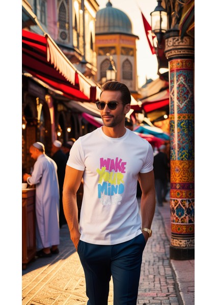 Erkek T-shirt Baskılı Erkek Tişört