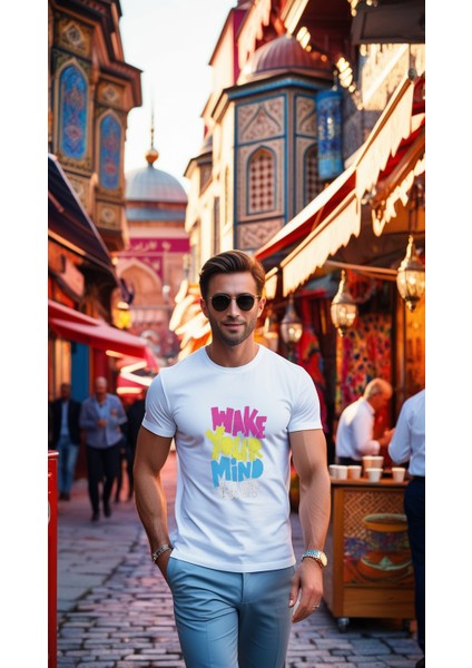 Erkek T-shirt Baskılı Erkek Tişört