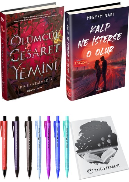 Kalp Ne Isterse O Olur 2 Ciltli Meryem Nart ve Epsilon Ölümcül Cesaret Yemini Ciltli Brigid Kemmerer 2li Set