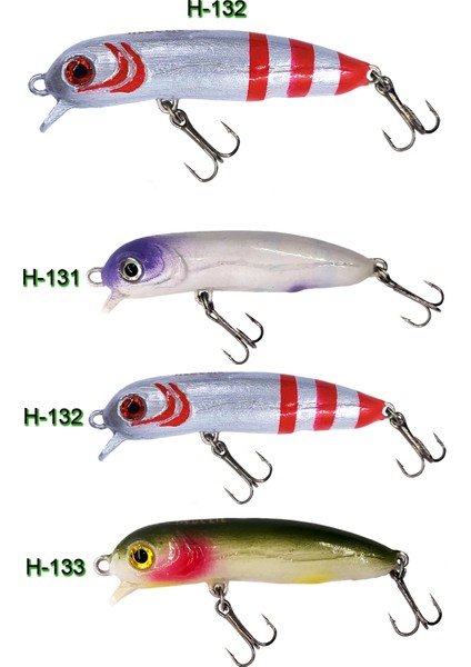 Hergele Slalom 25 Cm Dalar, 5,2g, 60mm, Maket Sahte Balık Rapala Yapay Yem