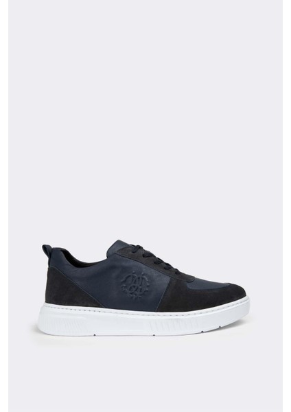 Erkek Sneaker Deri Ayakkabı 082Y24E40704