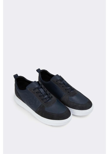 Erkek Sneaker Deri Ayakkabı 082Y24E40704