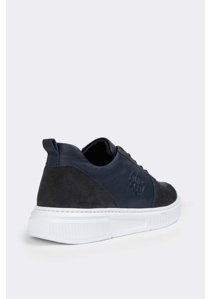 Erkek Sneaker Deri Ayakkabı 082Y24E40704