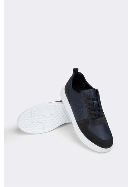 Erkek Sneaker Deri Ayakkabı 082Y24E40704