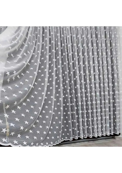 Çocuk Odası Yıldız Desenli Tül Perde 1x2 Seyrek Pile modelleri