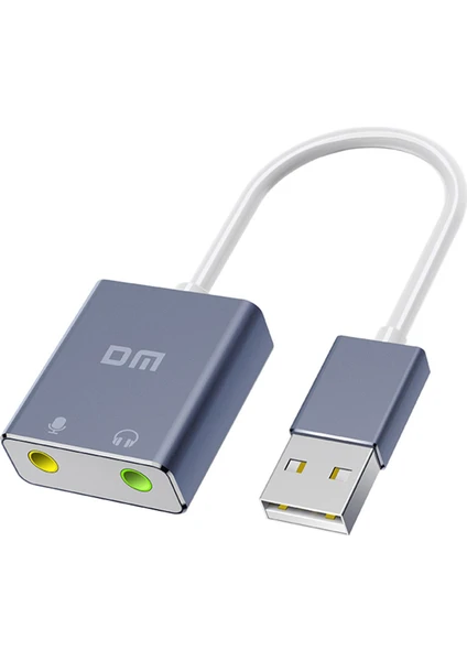 Dm AD076 Harici 7.1 Kanal 3.5mm Mikrofonlu USB Ses Kartı