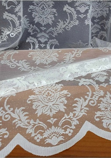 Jakar Örme Damaks Desen Ütü Istemez Kırışma Yapmaz Tül Perde 1x3 Sık Pile fırsatları