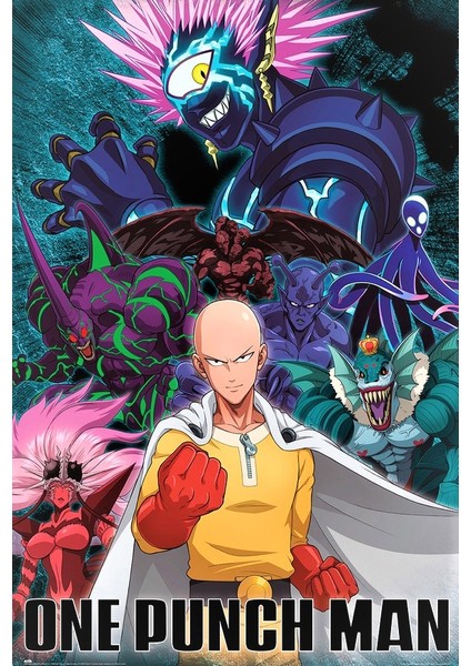 One Punch Man Saıtama VS Villian Maxi Poster