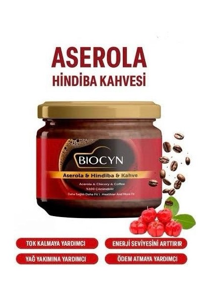 Biocyn Aserola ve Hindiba Kahvesi Detox Kahve Diyeti - 1 Aylık Diyet Kahve