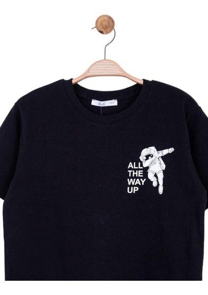 Erkek Çocuk Pamuklu All The Way Up Yazılı T-Shirt