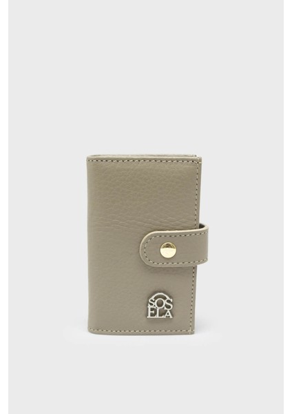 SSL-1029 Bej Unisex Deri Kartlık