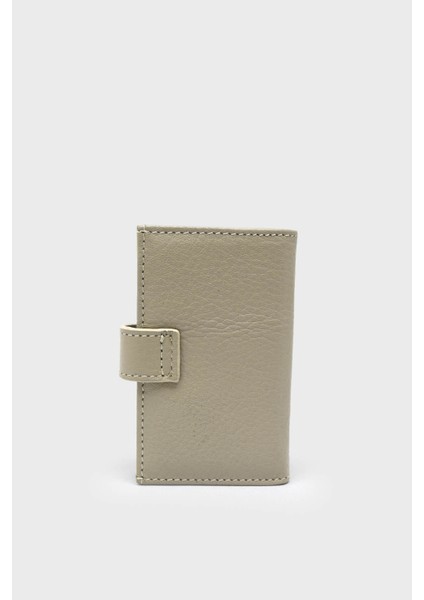 SSL-1029 Bej Unisex Deri Kartlık