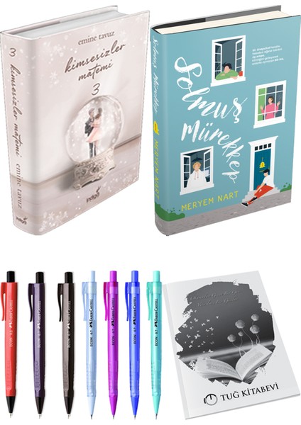 Solmuş Mürekkep 1 Ciltli Meryem Nart ve Kimsesizler Matemi 3 Ciltli Emine Tavuz 2li Set
