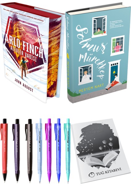Solmuş Mürekkep 1 Ciltli Meryem Nart ve Arlo Finch Alevler Vadisi Ciltli John August 2li Set