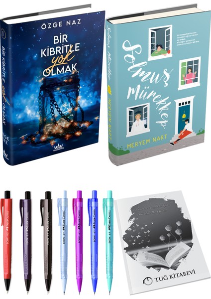 Solmuş Mürekkep 1 Ciltli Meryem Nart ve Guardian Bir Kibritle Yok Olmak 1 Ciltli Özge Naz 2li Set