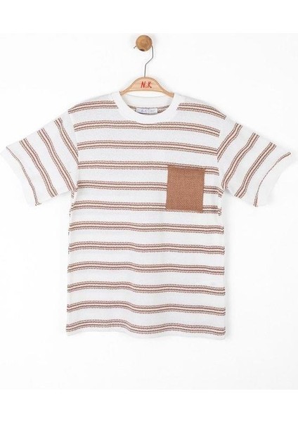 Çocuk Çizgili Triko Cepli T-Shirt fırsatları