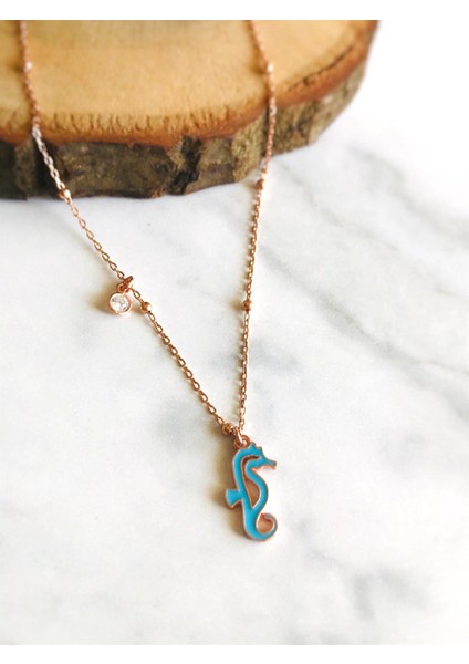 Mineli Deniz Atı Kolye