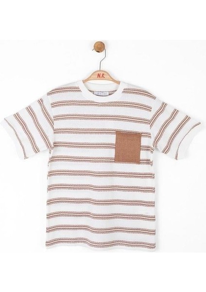 Çocuk Çizgili Triko Cepli T-Shirt fırsatları
