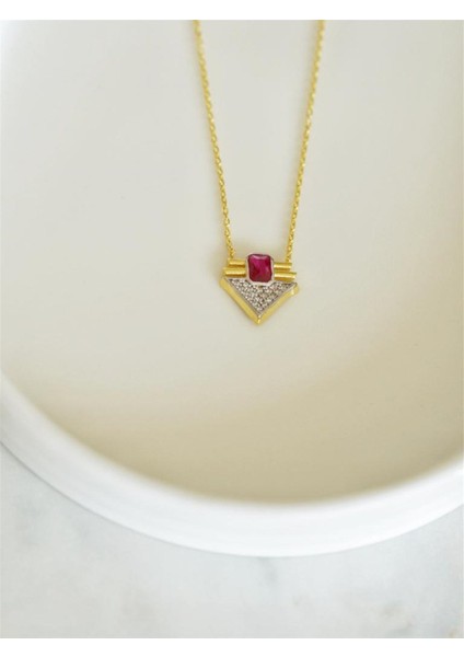 Bagutte Üçgen Kolye