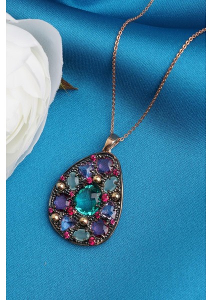 Renkli Taşlı Kolye fiyatları