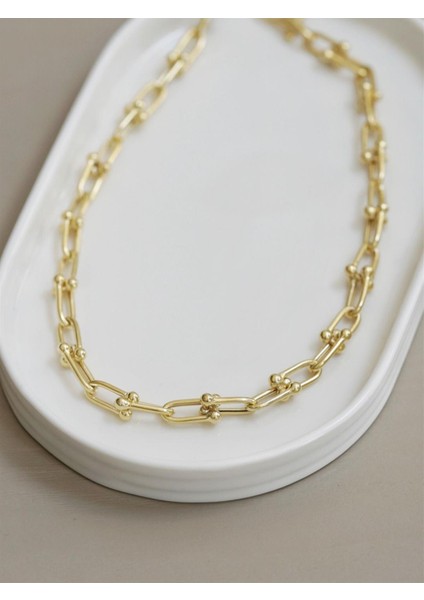 Ataçlı Toplu Zincir Kolye