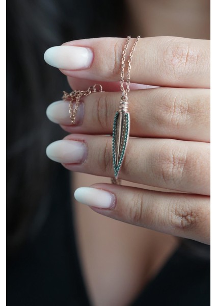 Mavi Taşlı Kolye modelleri