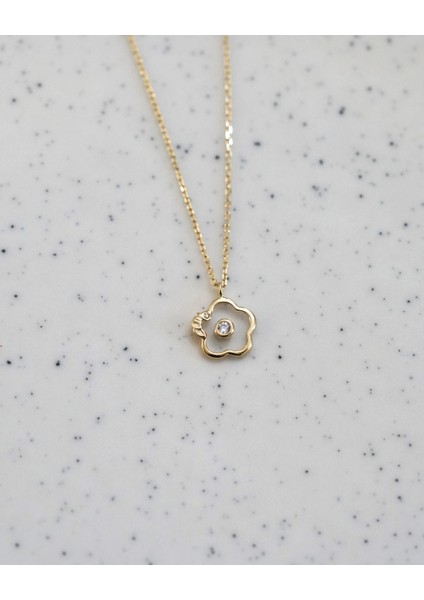 Çiçek Kolye Camlı