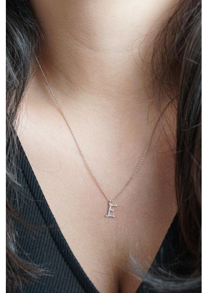 Taşlı Isim Harf Kolye modelleri