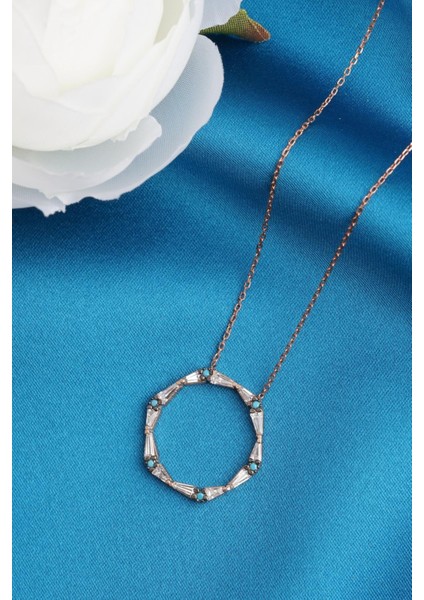 Baget Taşlı Halka Kolye fiyatları