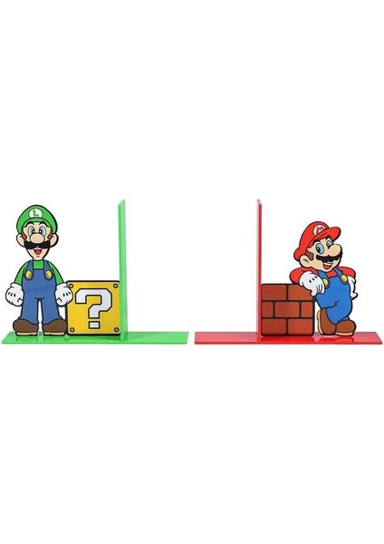 Super Mario Luigi Bookends ( Mario Luigi Motifli Kitaplık )