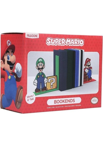 Super Mario Luigi Bookends ( Mario Luigi Motifli Kitaplık )